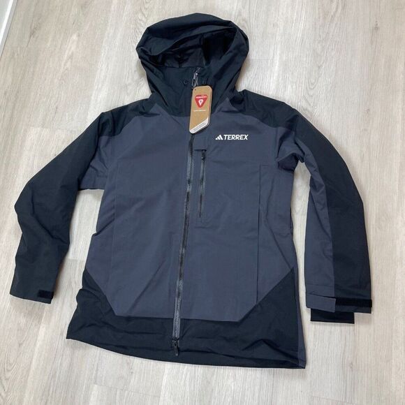 Adidas Terrex Xperior 2 Layer Insulated Ski Snow Jacket Womens Large Black - Picture 5 of 7